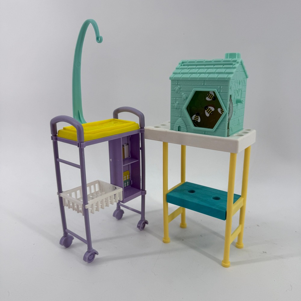 Barbie Beekeeper & Nursery Cart Playset Kids Multicolor Plastic Accessories